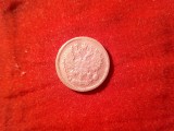 Moneda Rusia 5 Kopeici 1889 argint , uzata, Europa