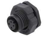 Conector M12 soclu PIN 4 mamă A-DeviceNet CANopen THT