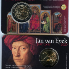 moneda BELGIA 2 euro comemorativa 2020_Jan van Eyck, coin card