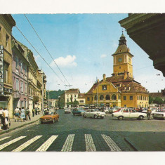 RF11 -Carte Postala- Brasov, Piata 23 August, circulata 1972