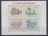 GERMANIA 1969 - 125 ANI GRADINA ZOOLOGICA BERLIN BLOC MNH, Nestampilat