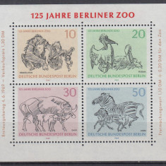 GERMANIA 1969 - 125 ANI GRADINA ZOOLOGICA BERLIN BLOC MNH