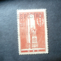 Serie 1 valoare Franta 1938 - Monumentul eroilor sanitari , stampilat