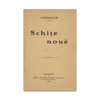 I. L. Caragiale, Schițe noue, 1910, prima ediție foto