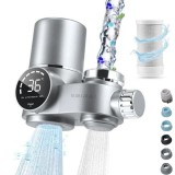 Cumpara ieftin Filtru Apa Potabila, BIRAI&reg; PRO2AQUA, Purificator Apa, Montare la Robinet, Elimina Impuritatile, Economie apa, Universal, Filtru. Carbune Activ,. Meta