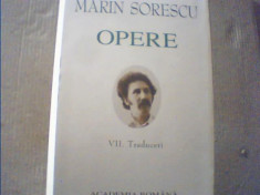 Marin Sorescu - OPERE { volumul VII - TRADUCERI } / 2007 foto
