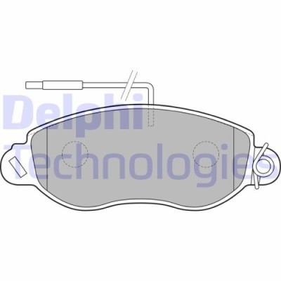 Delphi set placute frana, frana disc foto