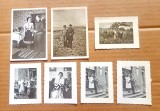 G394-I-WW2-Lot 7 Foto Ofiter german al 3 lea Reich de nunta si cu sotia anii 1940. Marimi intre 10/ 7 cm si 7,5/ 6 cm. Una este dubla.