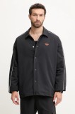 adidas Originals geacă Coach Jacket culoarea negru, de tranzitie, oversize, KA5462