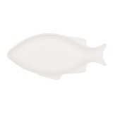 Cumpara ieftin Platou ceramica alba Peste 24x11x2 cm, 100 ml