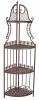 Raft de colt din metal antik brown WK030