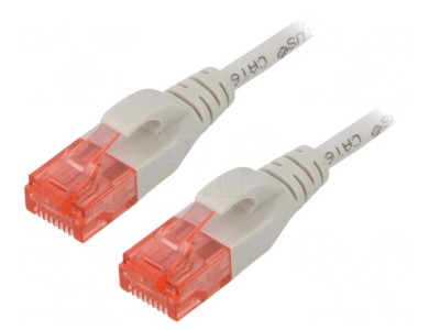 Patch cord UTP Cat6 LSZH Gri 0.25m foto