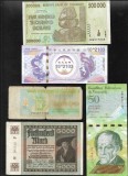Set 5 bancnote de prin lume adunate (cele din imagini) #220, Africa