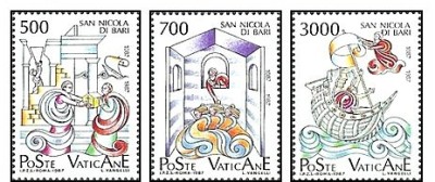 Vatican 1987 - Craciun, Sf. Nicolae, serie neuzata foto