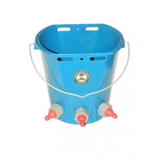 Găleată pentru alăptat miei &ndash; 3 suzete, 10 L, cu supape