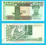 Ghana (pick 21) 20 Cedis 1982 UNC serie: BF58326xx; Miner