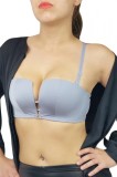 BRA168-18 Sutien bandeau cu decupaj in V intre cupe