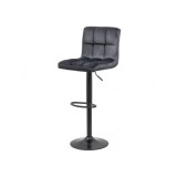 Scaun de bar ABS 191B, catifea, suport picioare, rotatie 360&deg;, cadru metalic, inaltime ajustabila, 100 kg