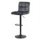 Scaun de bar ABS 191B, catifea, suport picioare, rotatie 360&deg;, cadru metalic, inaltime ajustabila, 100 kg