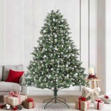 VidaXL Brad de Crăciun artificial cu 300 LED Verde 160 x 160 x 240 cm 3395262