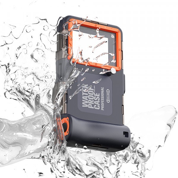 Husa Universala Waterproof pentru Telefon max. 6.8inch, ShellBox, Neagra