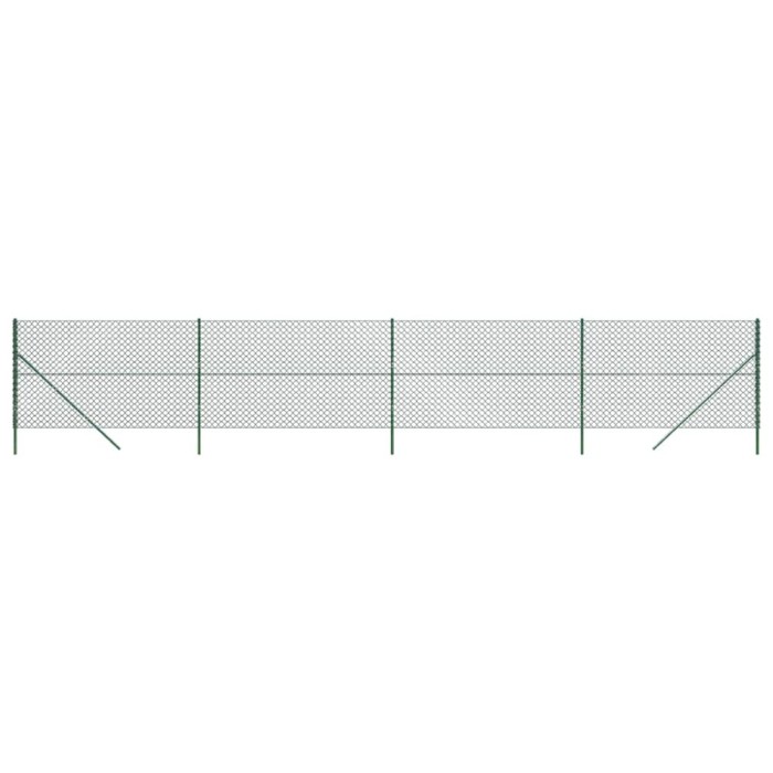 Gard de plasa de sarma, verde, 2,2x10 m