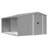 Cumpara ieftin Sopron de gradina, gri, 277x365,5x179 cm, otel zincat