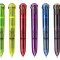 Pix Cu 10 Culori Fluorescente, Corp Transparent Color, Carioca