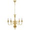 Candelabru, auriu, 5 becuri E14