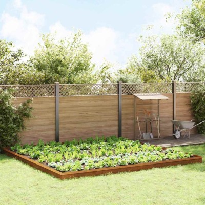 Garduri pentru melci 20 pcs Ruginit foto