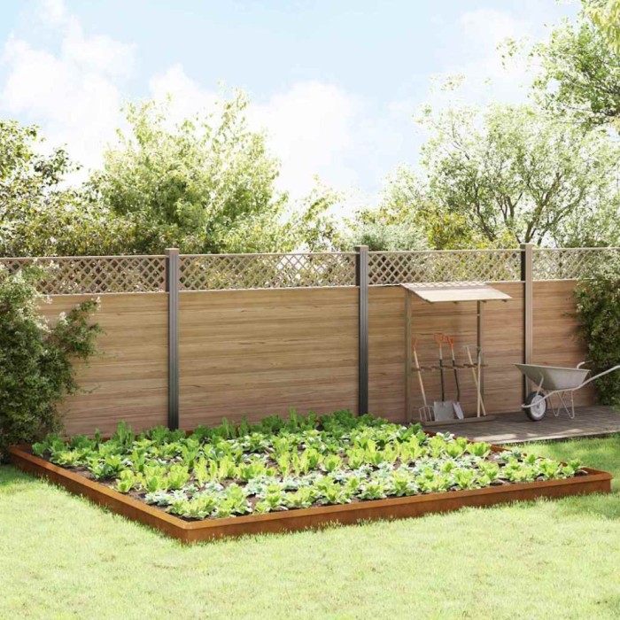 Garduri pentru melci 20 pcs Ruginit