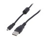 Cablu USB 2.0 UC-E6 1,5m Negru, Akyga