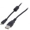 Cablu USB 2.0 UC-E6 1,5m Negru