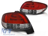 Set de stopuri LED de tuning potrivit pentru Peugeot 206 dupa 10.1998 negru/alb, stanga si dreapta Performance AutoTuning
