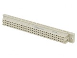 Soclu DIN 41612 tip C mamă 96 PIN THT drept aurit 3A