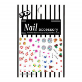Sticker 3D nail art - simboluri japoneze, INGINAILS