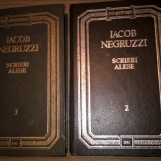 Iacob Negruzzi - Scrieri alese (2 volume), (Editura Stiinta Chisinau, 1992)