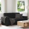 vidaXL Canapea cu 2 locuri, negru, 140 cm, catifea 4105025