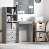 vidaXL birou de scris Gri Sonoma Plăci aglomerate 60 x 40 x 76 cm