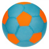 Minge Fotbal Plaja Textila Albastru-Portocaliu 22cm - Minge de Plaja Fotbal Rezistenta, Usoara, Portabila