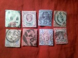Serie mica Marea Britanie 1887 Regina Victoria 8 valori stampilate