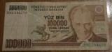 100000 lire 1970, Turcia