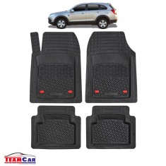 Covorase Auto TeamCar&reg; Tip Tavita Compatibile Chevrolet Captiva C100 (2006&ndash;2011) Negru Material Rezistent