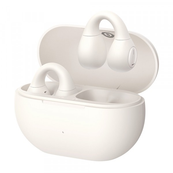 Handsfree Bluetooth Baseus Bass 15 Clip, TWS, Alb A00079500223-00