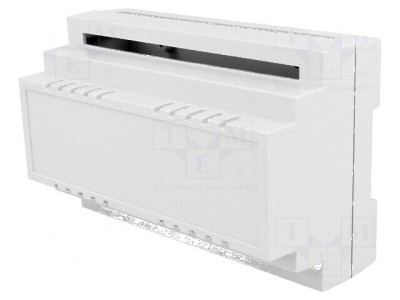 Carcasă ABS gri pentru şină DIN 88mm x 138mm x 62mm foto