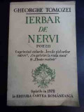 Ierbar De Nervi Poezii - Gheorghe Tomozei ,547661, cartea romaneasca