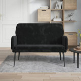 Gossi banca, negru, 108x79x79 cm, catifea