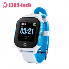 Ceas Smartwatch Pentru Copii i365-Tech FA23 cu Functie Telefon, Localizare GPS, SOS, Istoric traseu, Pedometru, Alb - Albastru foto