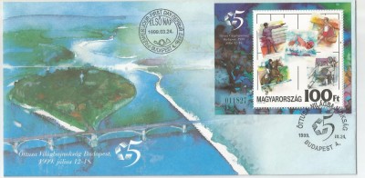 Ungaria, Campionatele Mondiale de Pentatlon, 1999, FDC foto