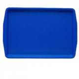 Tava autoservire albastra, 35 x 25 cm